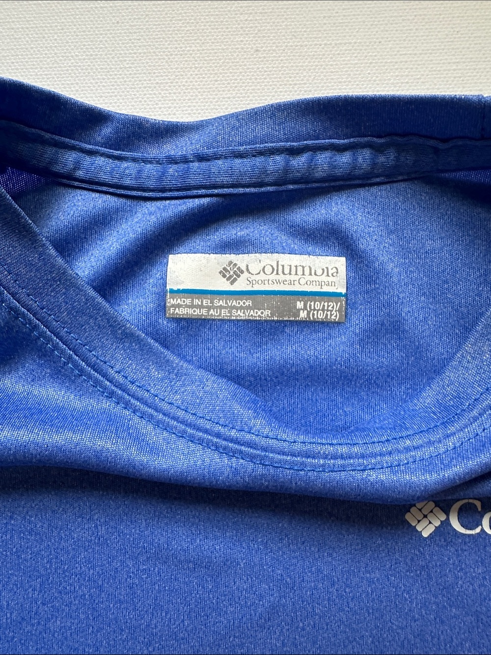 Columbia Kids Blue Long-Sleeved Performance Shirts with Logo- Bundle - Picture 3 of 10